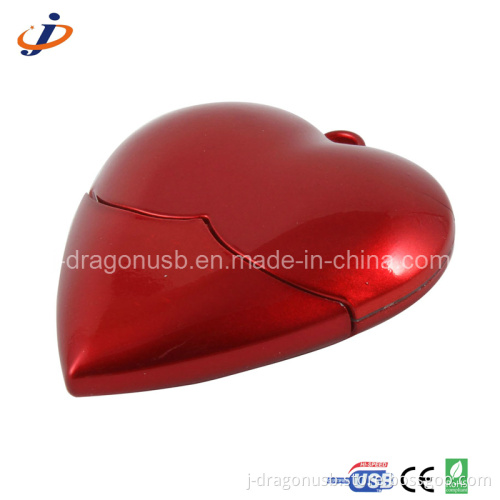 Plastic Heart Shape USB Flash Drive (JP258)